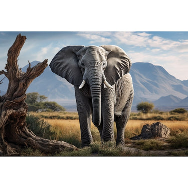 Grey Elephant Canvas